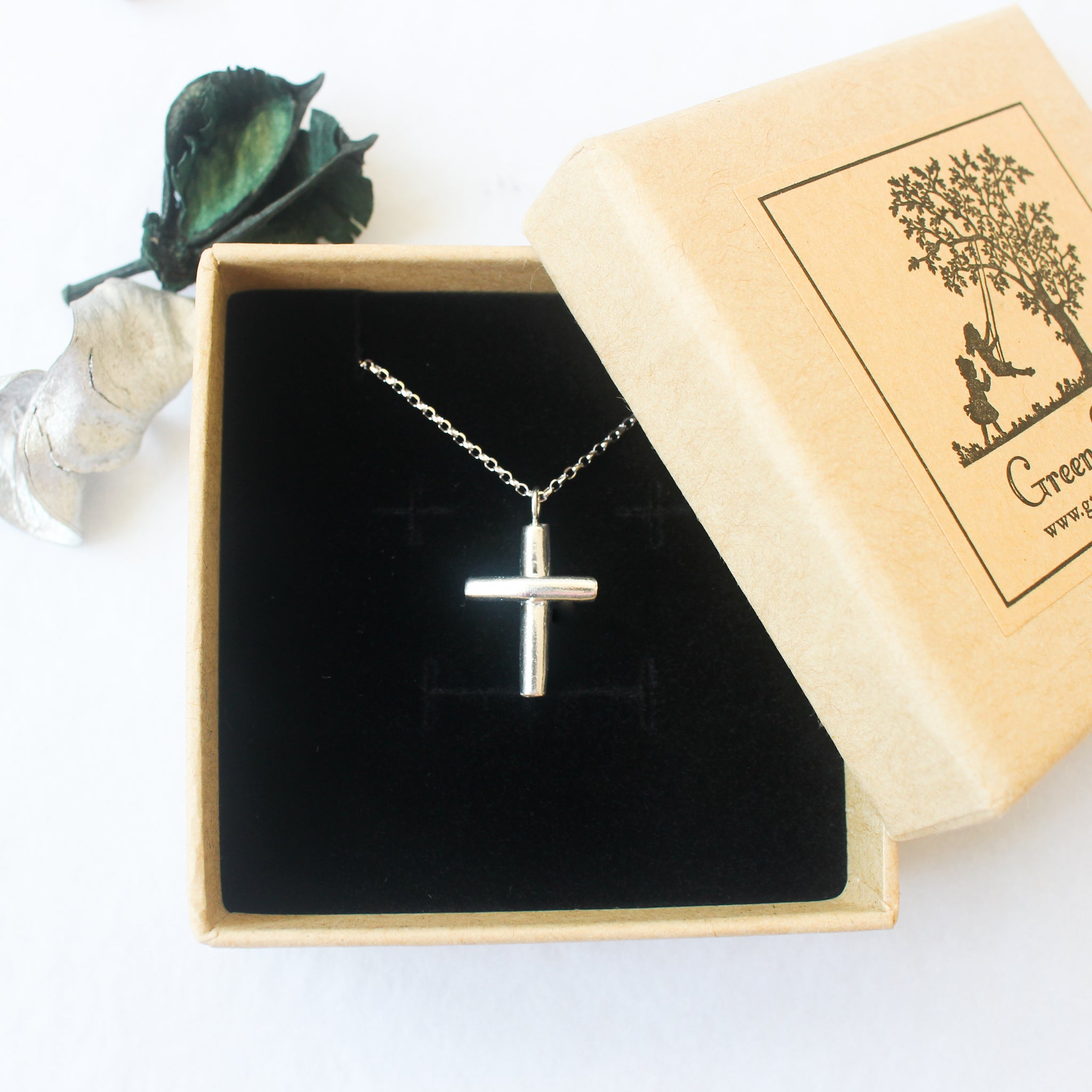 Cross Necklace in 925 Silver (Small) Plain or Engraved
