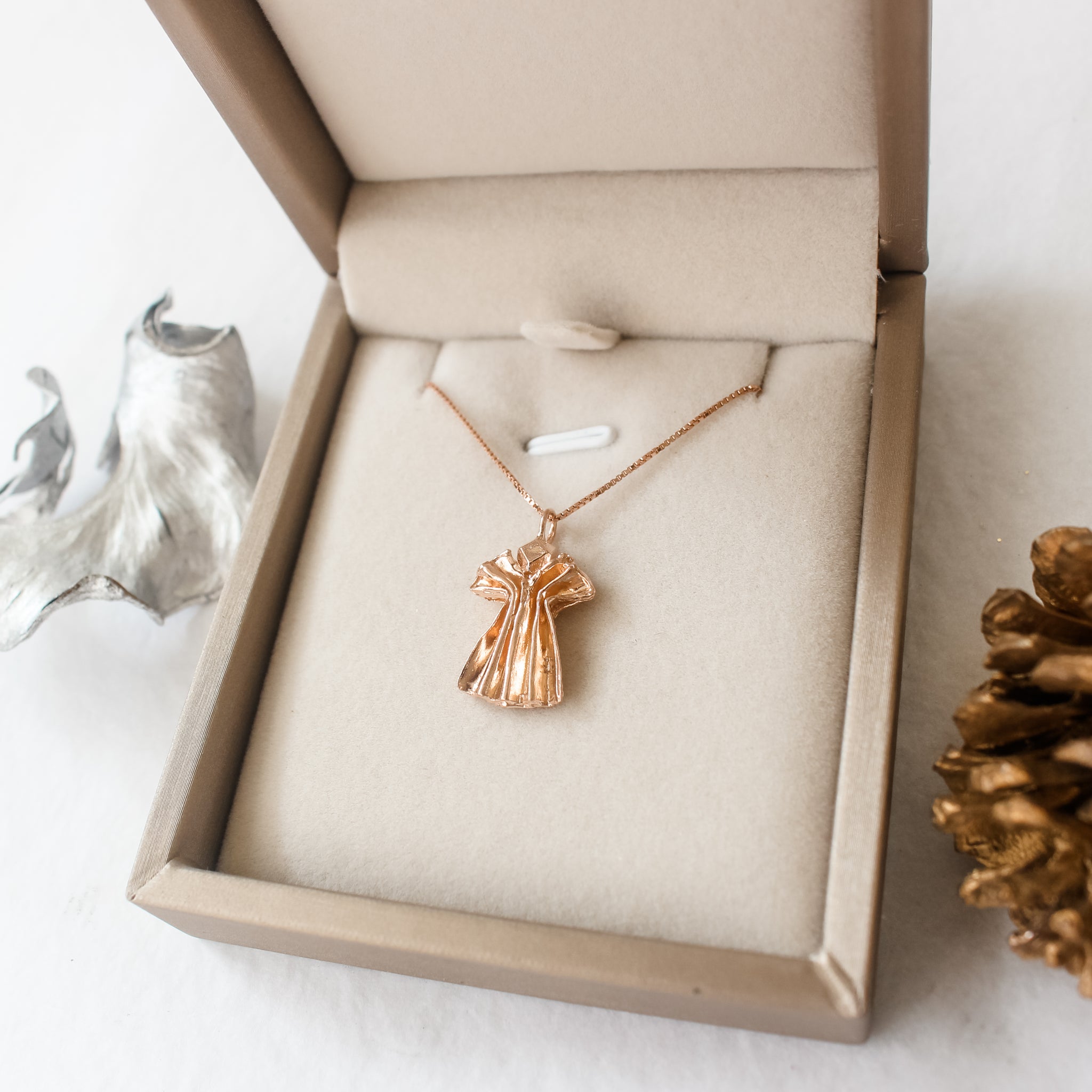 925 Silver Origami Angel Necklace