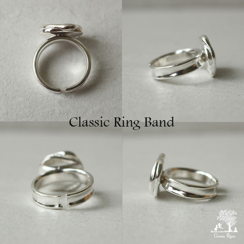 Sterling Silver Wax Seal Ring - Initial Monogram Z