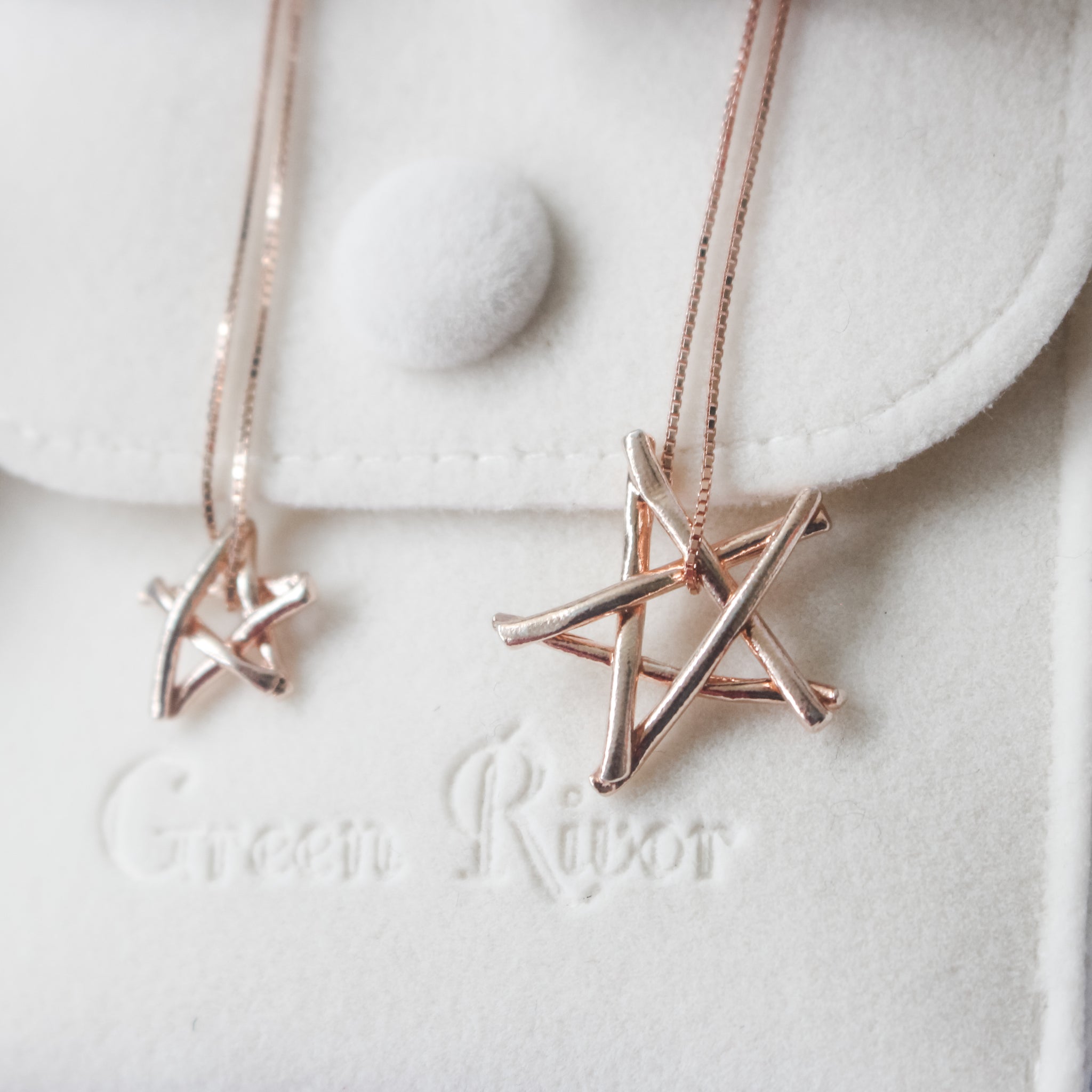 Small Matchstick Star Necklace in Sterling Silver / Toothpick Star Silver Necklace / Silver Star Necklace / Christmas Star Necklace