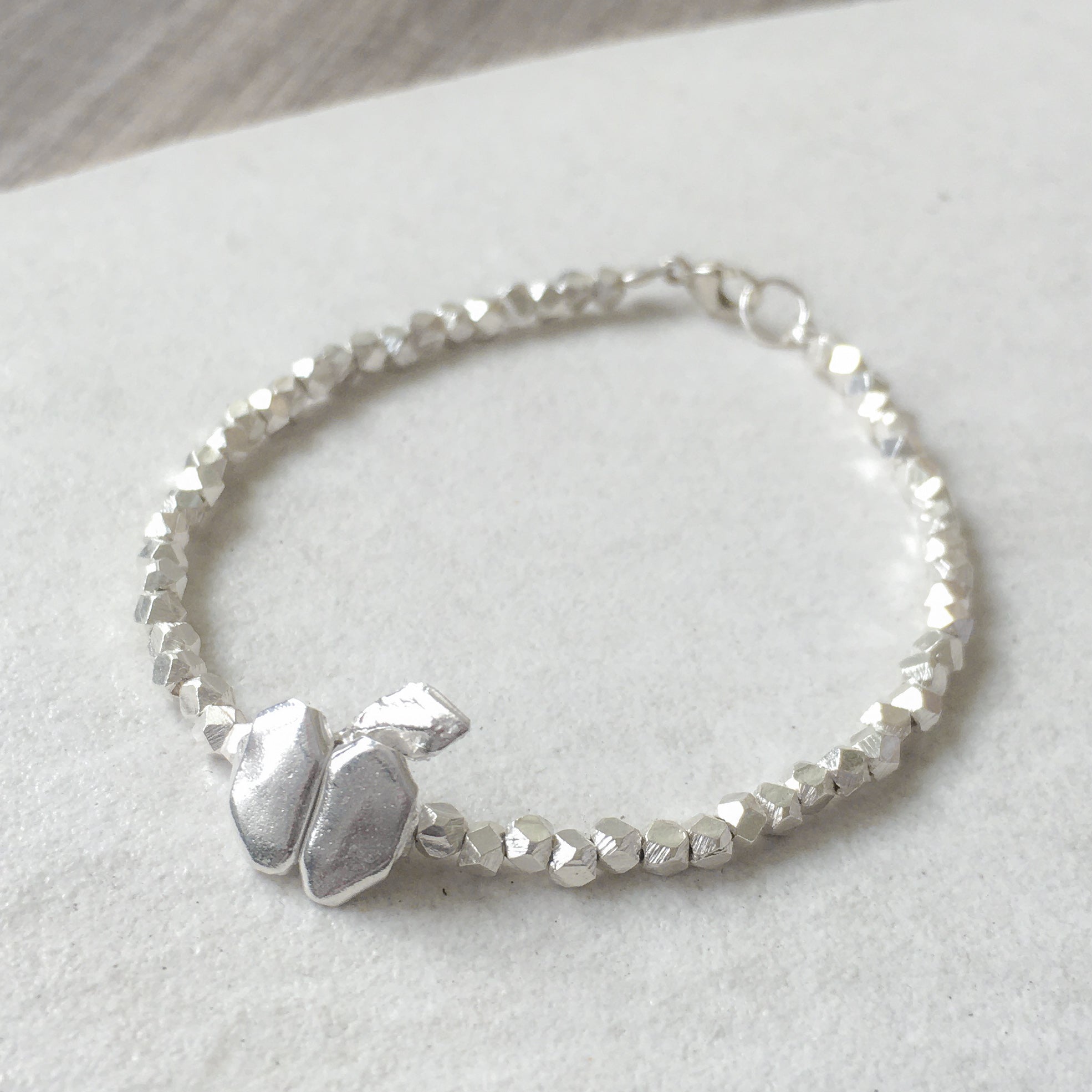 925 Silver Origami Apple Bracelet
