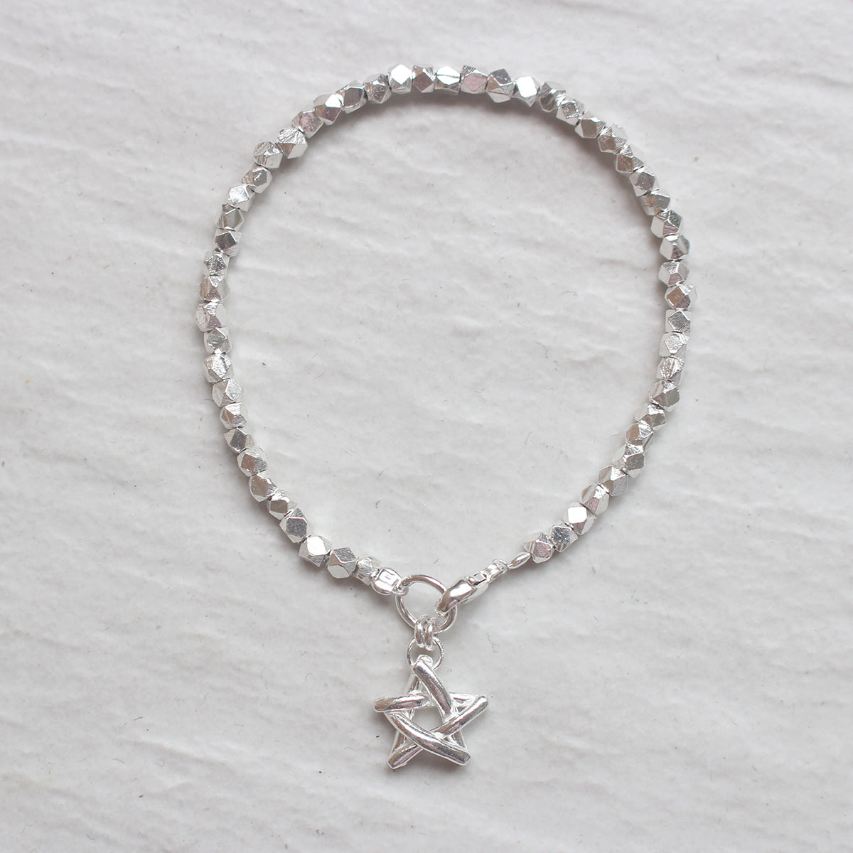 Match Stick Star Bracelet in 925 Sterling Silver