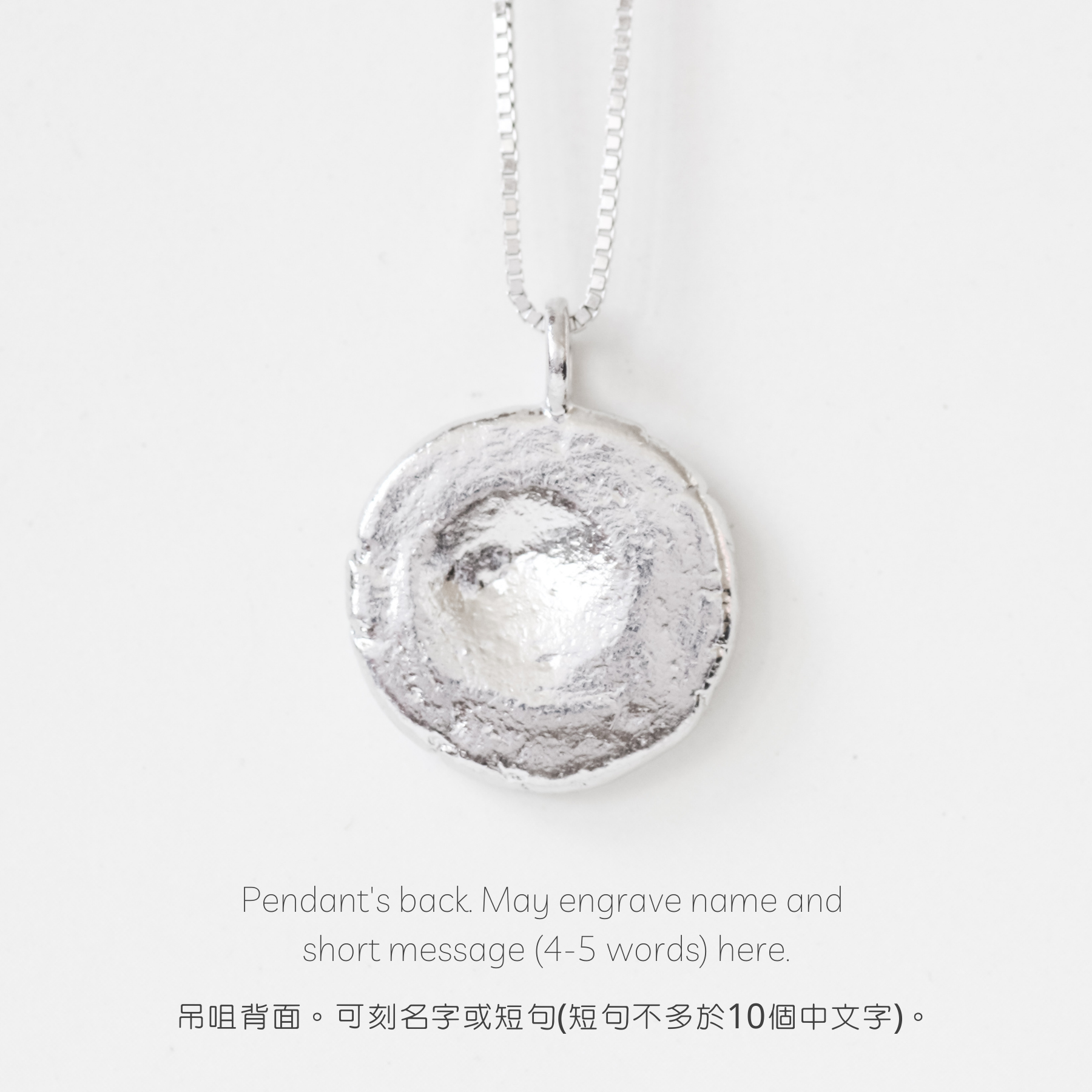 I Am Grateful - Empowerment Diamond Silver Necklace