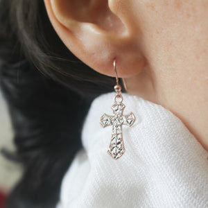 Buy Large Cross Earrings Online in India  Etsy