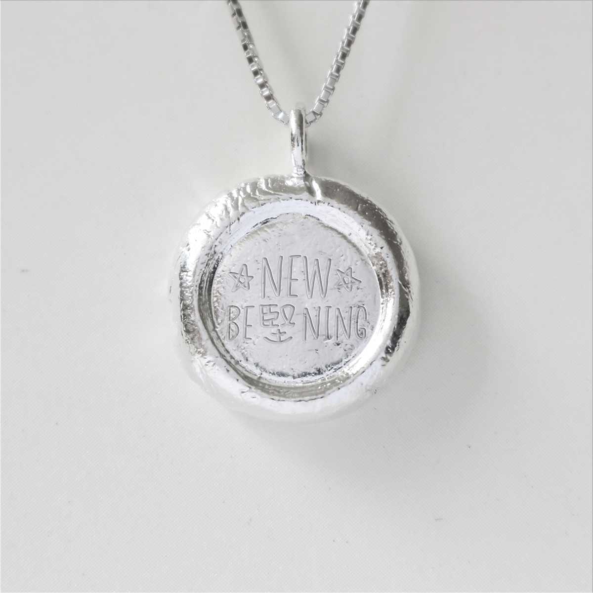 New Be堅ning - Empowerment Diamond Silver Necklace / Graduation Gift / New Life Gift